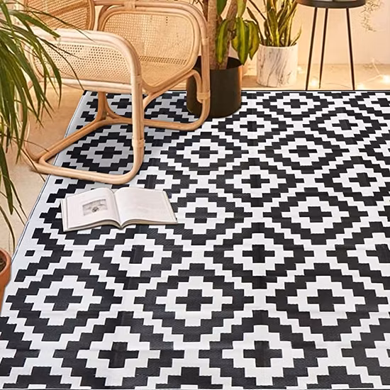 Znz vente chaude tapis d'extérieur imperméables 100% tapis en polypropylène couverture de pique-nique tapis de patio extérieur